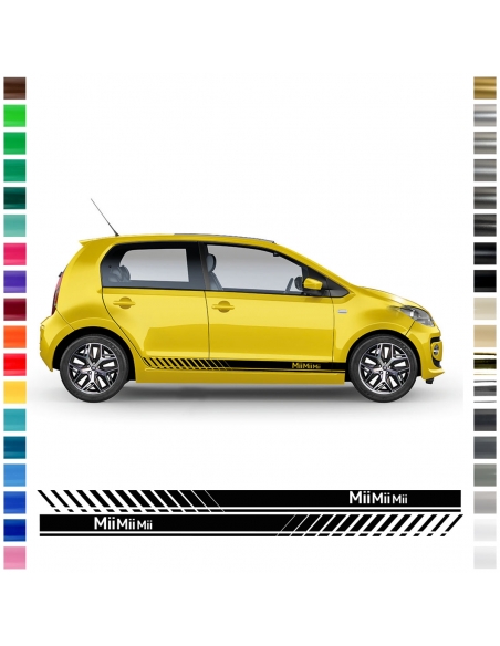 copy of Sticker - side stripe set/décor suitable for Seat Mii in desired color