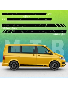 copy of Sticker - Stripe Set/Décor suitable for Volkswagen / VW T5 & T6 Mountainbike Racing in desired color