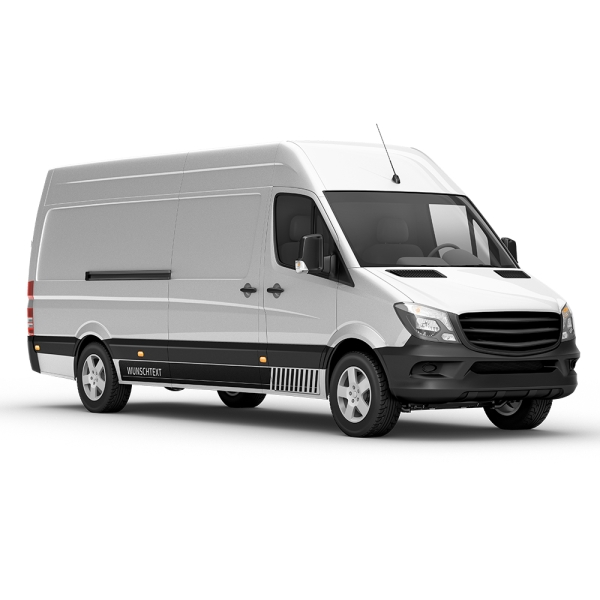 Seitenstreifen passend für VW Crafter mit Wunschtext