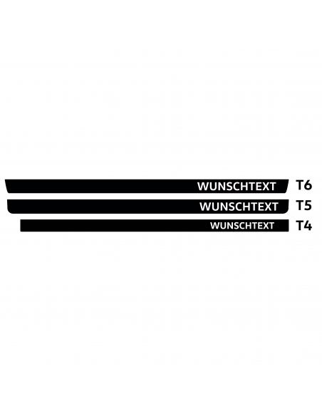B-Ware Aufkleber - Heckklappe passend für VW T6 "Text: Edition" in Dark Grey