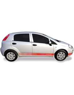 "Personalised Text" Sticker - Side Stripe Set/Décor suitable for Fiat Punto in desired color