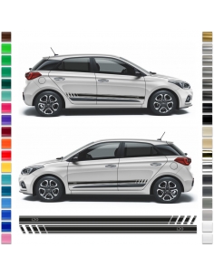 copy of Sticker - side stripe set/décor suitable for Hyundai i20 in desired color