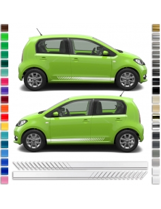 copy of Sticker - side stripe set/décor suitable for Skoda Citigo in desired color