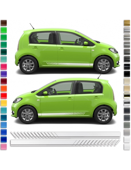 copy of Sticker - side stripe set/décor suitable for Skoda Citigo in desired color