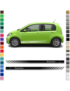 side stripe set/décor suitable for Skoda Citigo in desired color