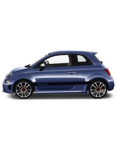 Sticker - side stripe set/décor suitable for Abarth 595 in desired color and text