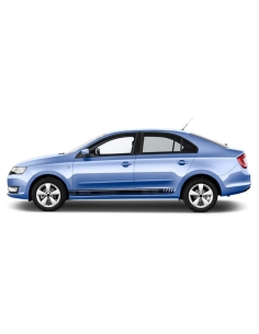 side stripe set/décor suitable for Skoda Rapid in desired color