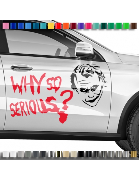 "Unleash Your Inner Joker with Custom Joker-Why So Serious? Sti