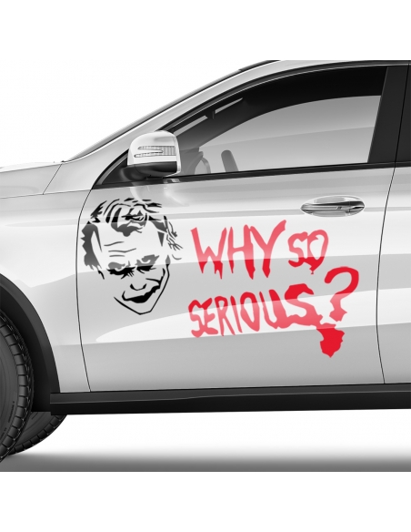 "Unleash Your Inner Joker with Custom Joker-Why So Serious? Sti