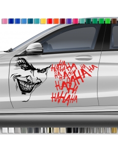 "Hilarious Joker Sticker Set - Customize with Your Favorite Color"