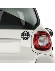 "Enhance Your Car's Style with Personalized Fine Dust Plastic Sticker