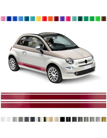 Side Strip Set for Fiat 500 - Give your car the perfe