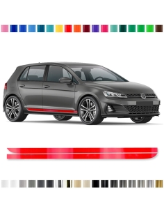 copy of Sticker - side stripe set/décor suitable for VW Golf 7 GTI in desired color -