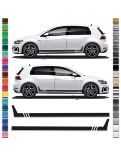 copy of Sticker - side stripe set/décor universal suitable for all Volkswagen / VW Golf in desired color