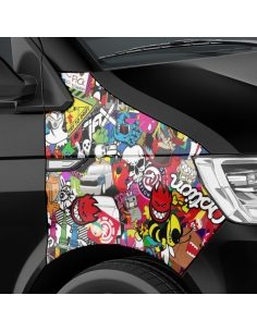 Stickerbomb Special Autofolie - 3D Car Wrapping für Style