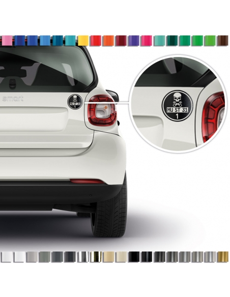 "Enhance Your Car's Style with Personalized Feinstaubplakette Sticker