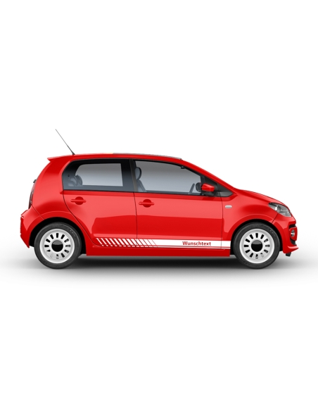 Side stripes suitable for VW UP