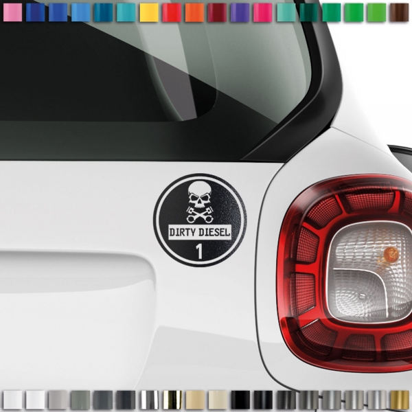 "Transform Your Ride with Customizable Dirty Diesel Sticker Set"