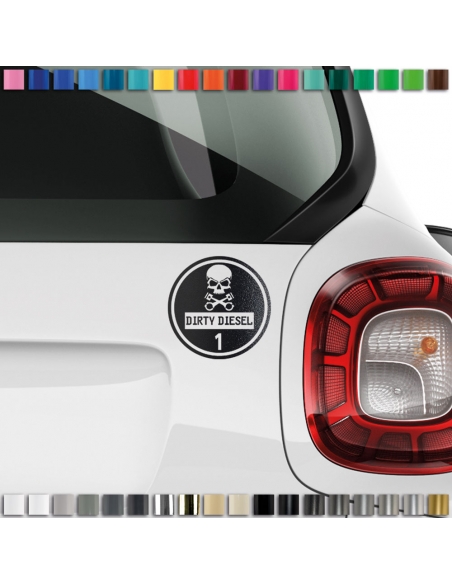 "Transform Your Ride with Customizable Dirty Diesel Sticker Set"