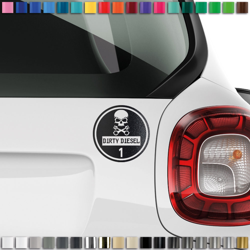 Transform Your Ride with Customizable Dirty Diesel Sticker Set