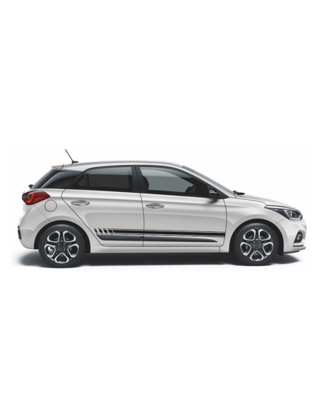 "Personalisieren Sie Ihren Hyundai i20 mit unserem Seitenstreifen Set