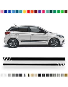 "Personalize your Hyundai i20 with our side strip set