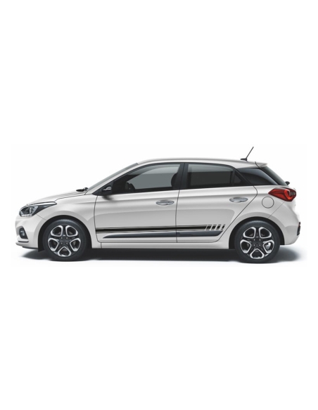 "Personalize your Hyundai i20 with our side strip set