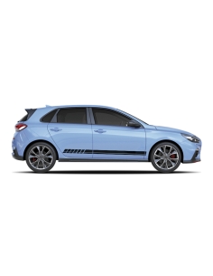 Sticker - side stripe set/décor suitable for Hyundai i30 N-Line in desired color