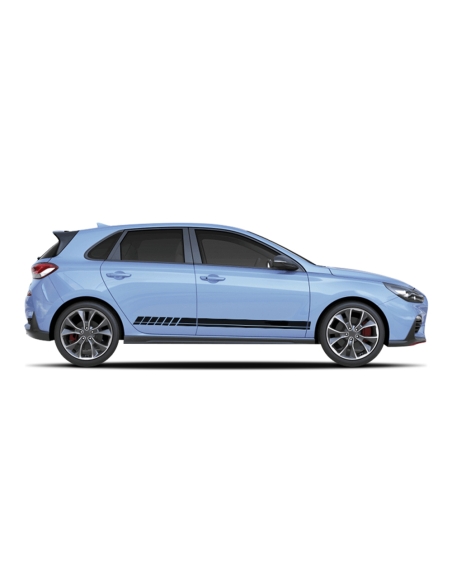 Sticker - side stripe set/décor suitable for Hyundai i30 N-Line in desired color