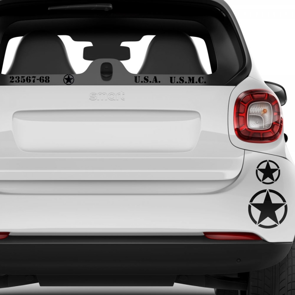 "Customizable US Army Stern-Set Aufkleber Set - Personalize Your Styl