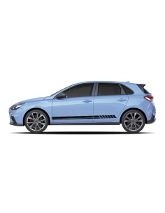 Sticker - side stripe set/décor suitable for Hyundai i30 N-Line in desired color