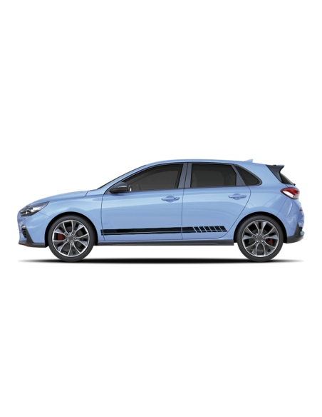 Sticker - side stripe set/décor suitable for Hyundai i30 N-Line in desired color