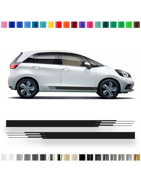 Sticker - side stripe set/décor suitable for Honda Jazz in desired color