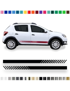 Sticker - side stripe set/décor suitable for Dacia Sandero in desired color