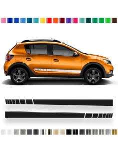 Sticker - side stripe set/décor suitable for Dacia Stepway in desired color