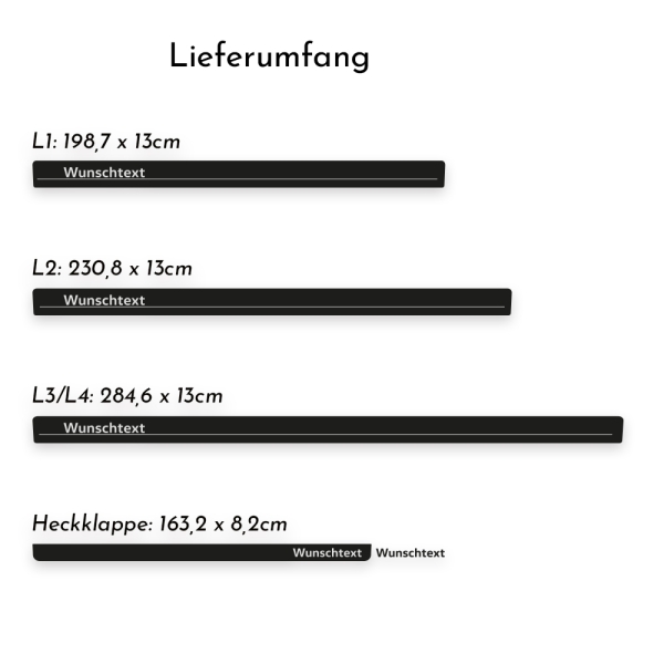 Seitenstreifen passend für Citroën Jumper