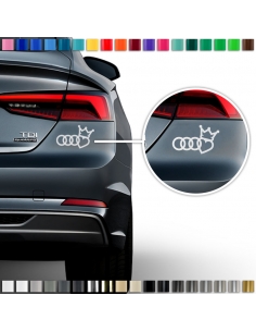 "Audi Heart Sticker Set: Individualize your car with stylv