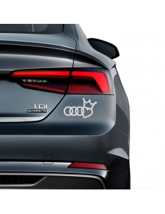 "Audi Heart Sticker Set: Individualize your car with stylv