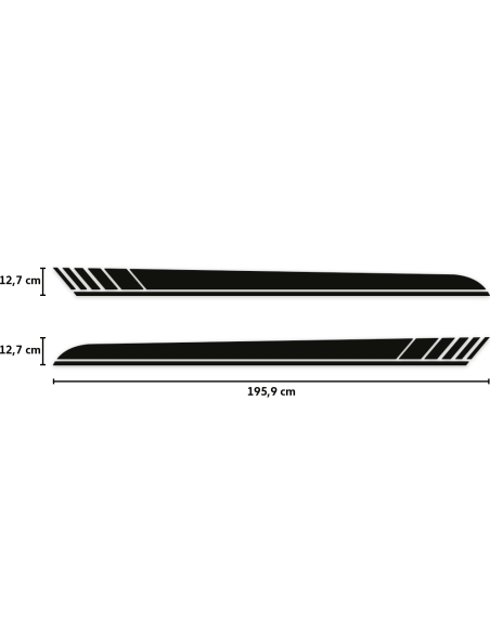 Sticker - Side Stripe Set/Décor suitable for Mercedes-Benz E-Class A238 AMG Edition One in desired color