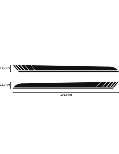 Sticker - Side Stripe Set/Décor suitable for Mercedes-Benz E-Class A207 AMG Edition One in desired color