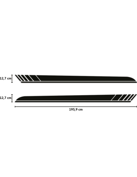 Sticker - Side Stripe Set/Décor suitable for Mercedes-Benz E-Class A207 AMG Edition One in desired color