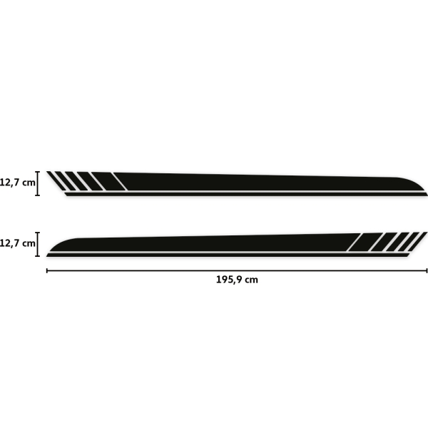 Seitenstreifen passend für Mercedes C-Klasse A205