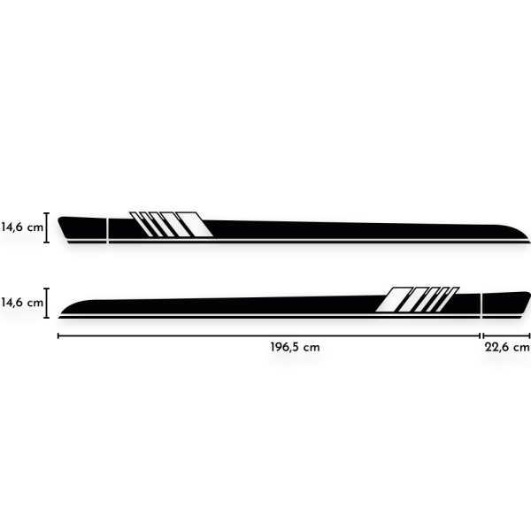 Seitenstreifen passend für Mercedes E-Klasse W212
