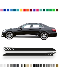 Sticker - Side Stripe Set/Décor suitable for Mercedes-Benz E-Class W212 AMG Edition One in desired color