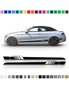 Sticker - Side Stripe Set/Décor suitable for Mercedes-Benz C-Class A205 AMG Edition One in desired color