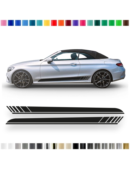 "Edition One" Sticker - Side Stripe Set/Décor suitable for Mercedes C-Class A-205 AMG in desired color
