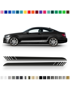 Sticker - side stripe set/décor suitable for Mercedes-Benz C-Class C204 AMG Edition One in desired colour
