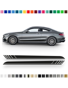 Sticker - side stripe set/décor suitable for Mercedes-Benz C-Class C205 AMG Edition One in desired color