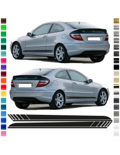 Sticker - Side Stripe Set/Décor suitable for Mercedes-Benz C-Class CL203 AMG Edition One in desired color