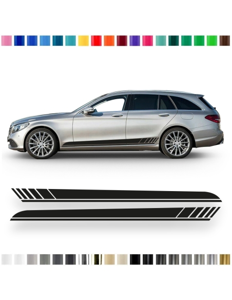 Sticker - Side Stripe Set/Décor suitable for Mercedes-Benz C-Class S205 AMG Edition One in desired color